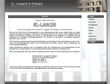 Tablet Screenshot of kl-law.de